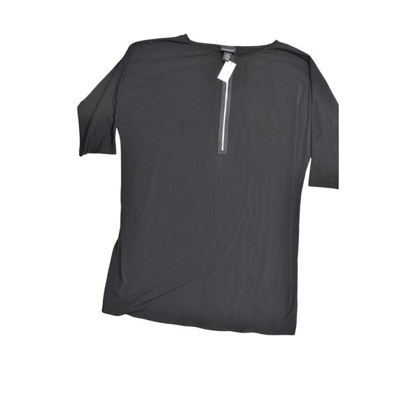 NEW Lane Bryant Black Shift Dress Plus Size 22/24 Front Half Zip - Picture 1 of 6